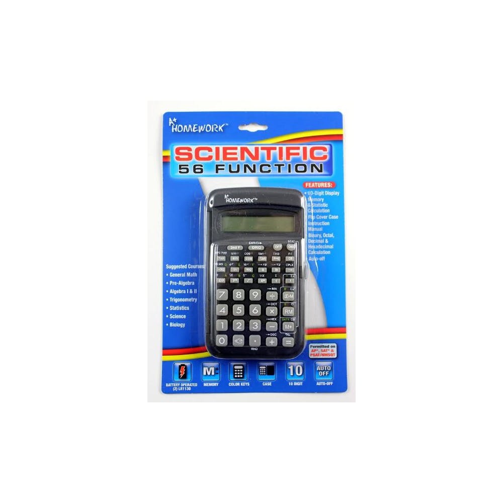 Scientific Calculator - 56 Function 10 Digit Auto Off 1