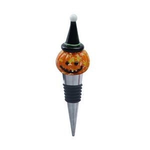 Spooky Halloween Green Pumpkin Wine Stopper Cork 8