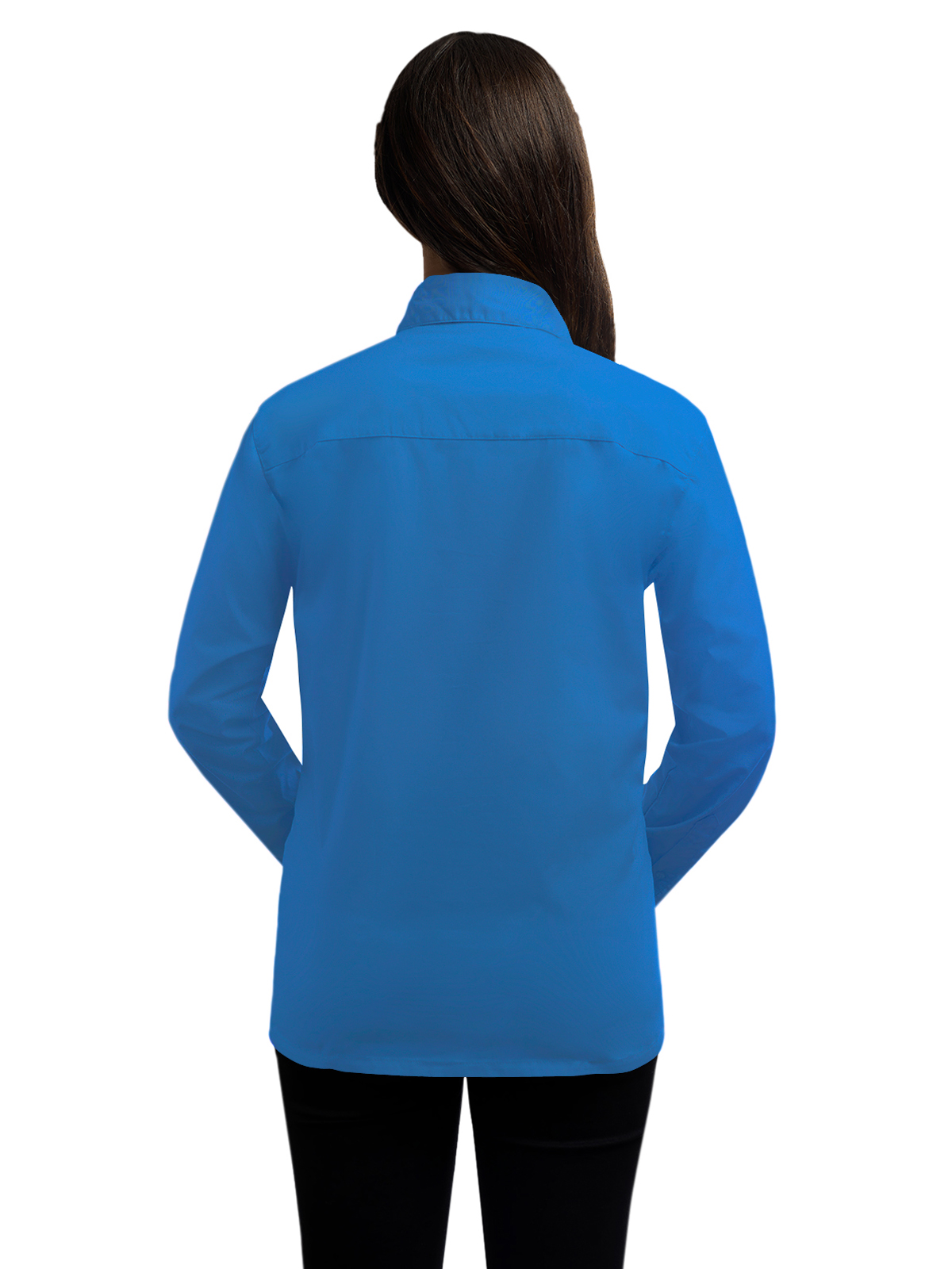 Blue Generation - Women's Pocketless Long Sleeve Superblend Poplin Shirt 49