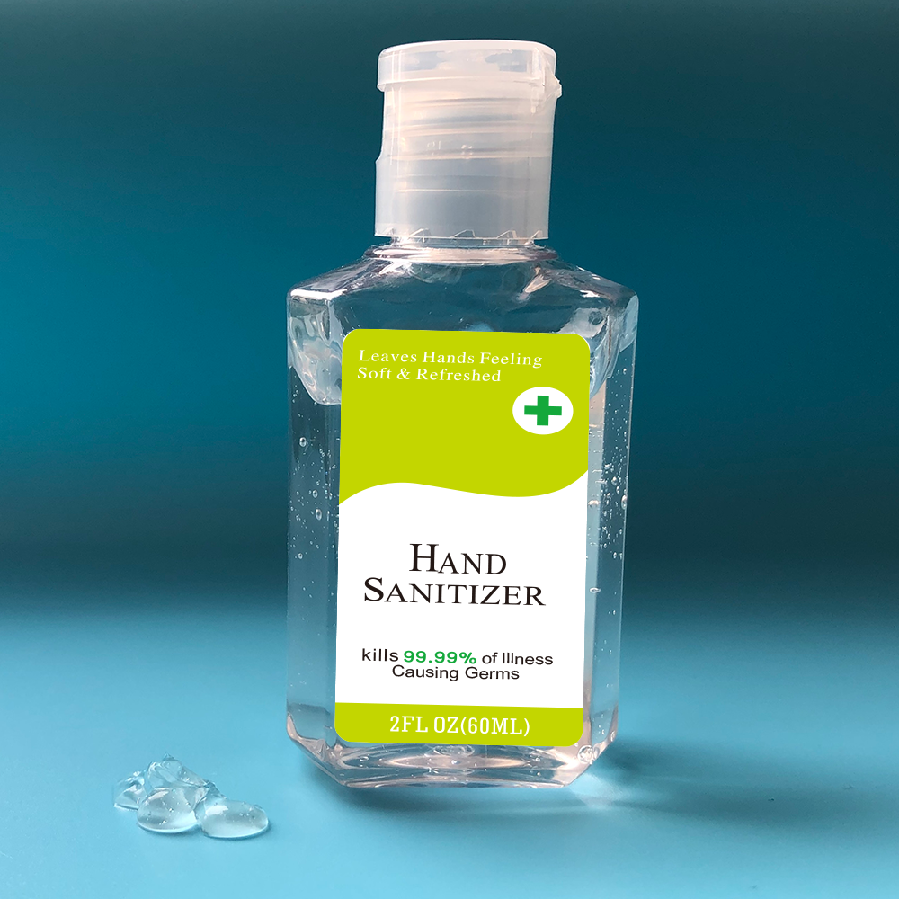 Quickship 2 oz Rectangle 75% Alcohol Hand Sanitizer 12