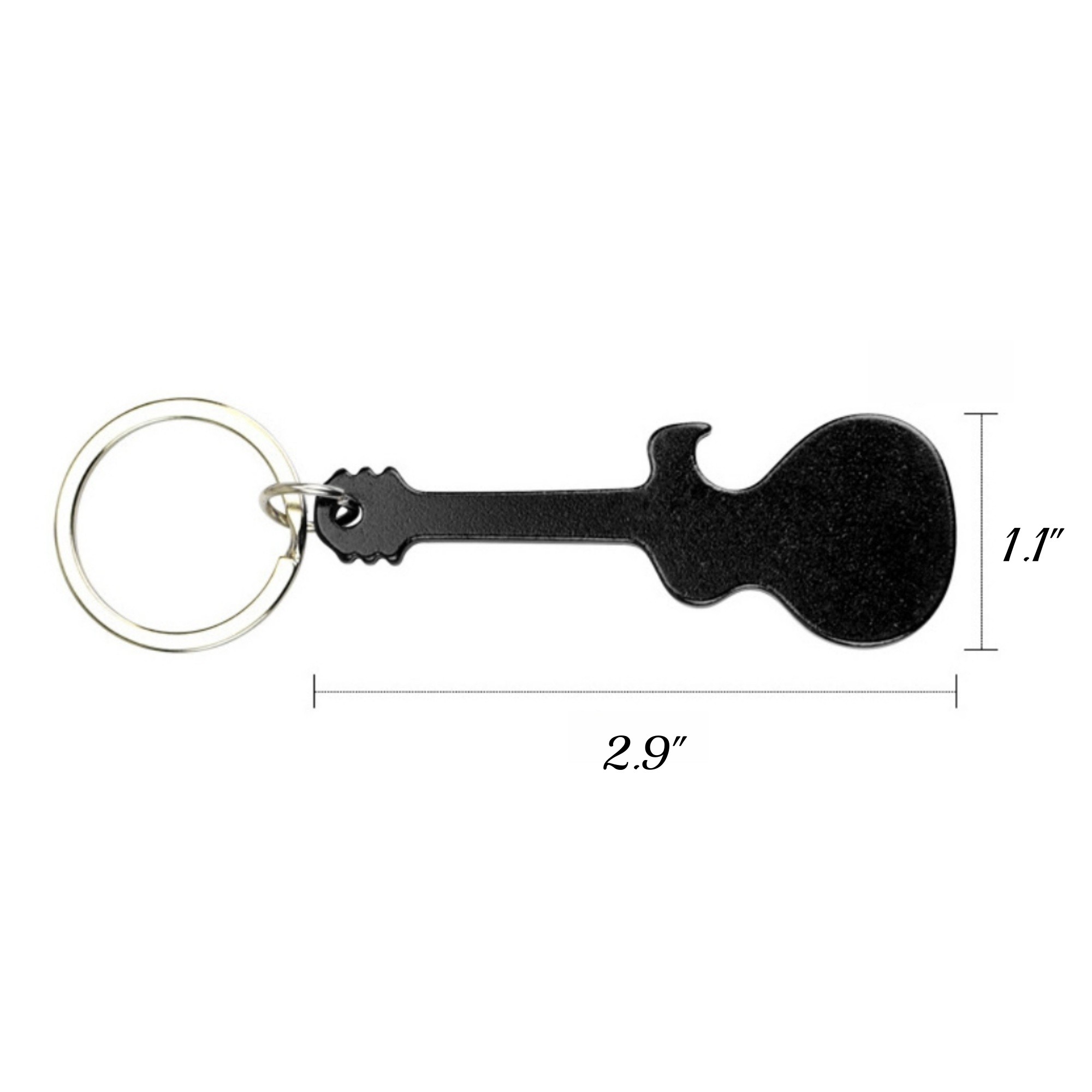 Guitar Bottle Opener With Keychain, custom keychain with logo imprint 2