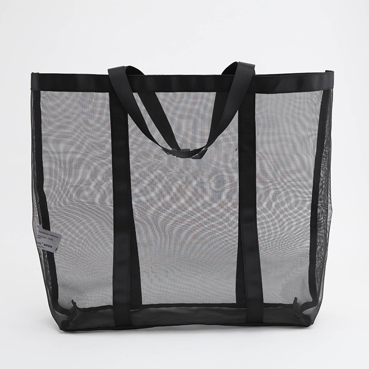 Mesh Shopping Handbag/Beach Bag, custom tote bag with logo imprint 2