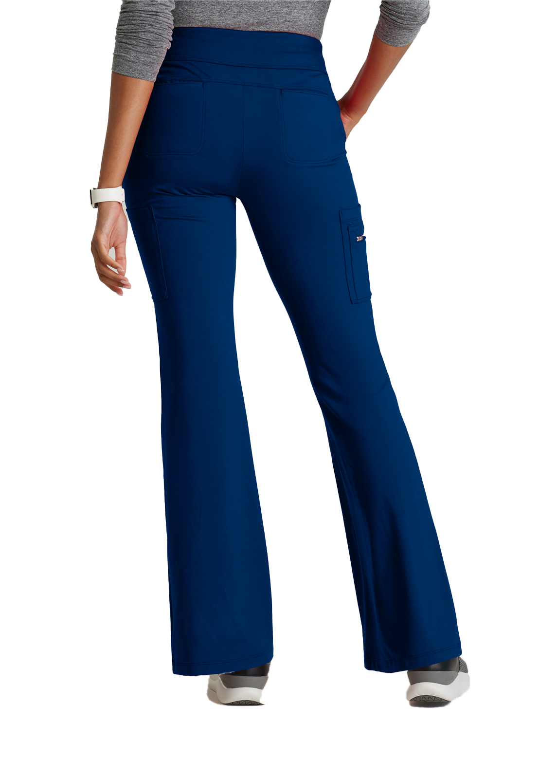 Barco One Performance Knit - Women's Seven-Pocket Flare Leg Sprint Scrub Pant 1