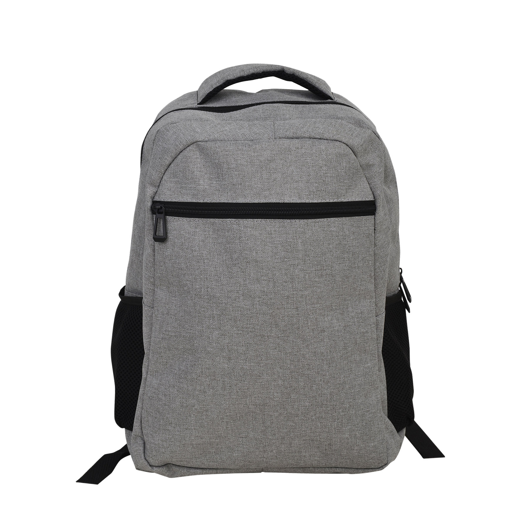 300D Laptop Heather Zippered Pocket Backpack 4