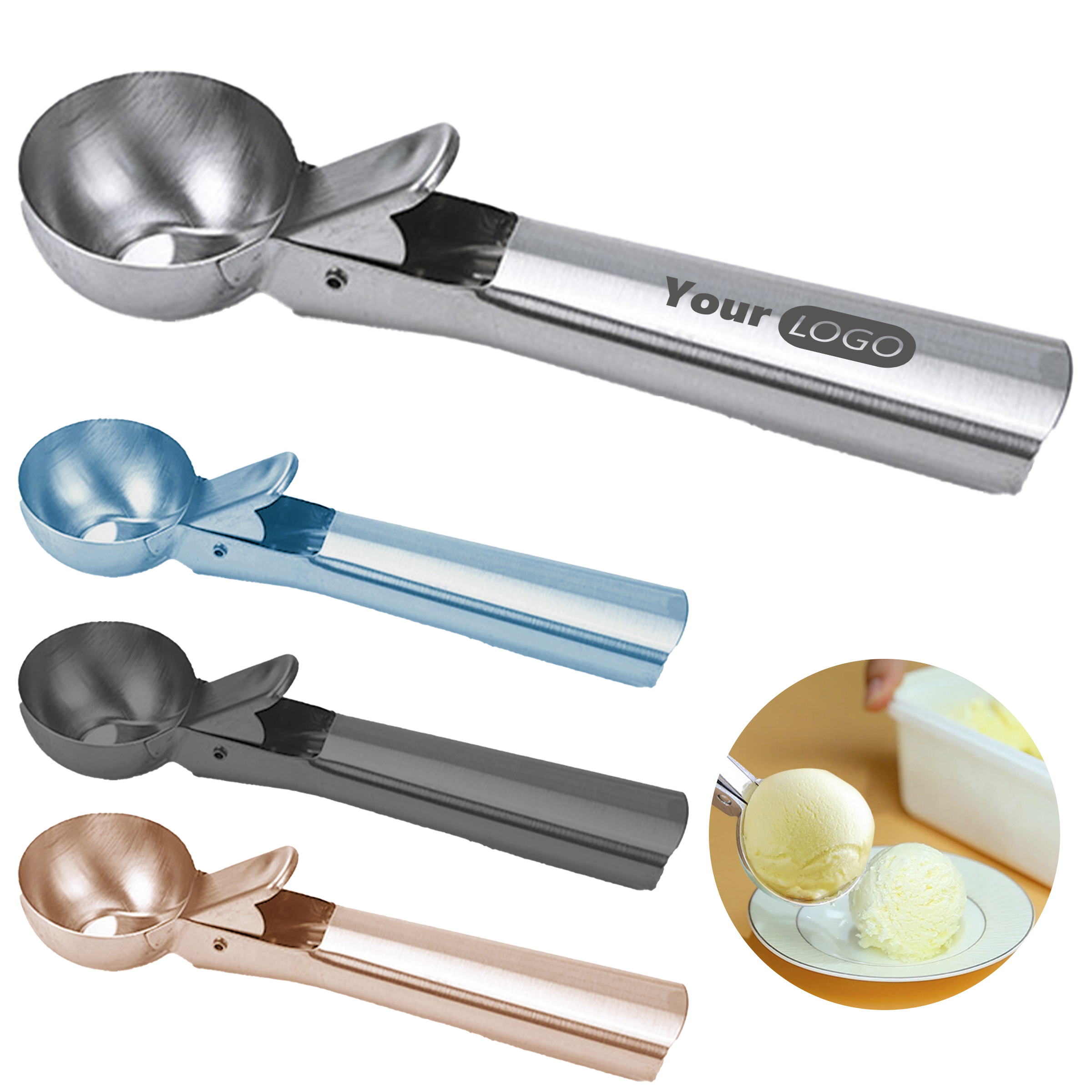Stainless Steel Ice Cream Scoop 3