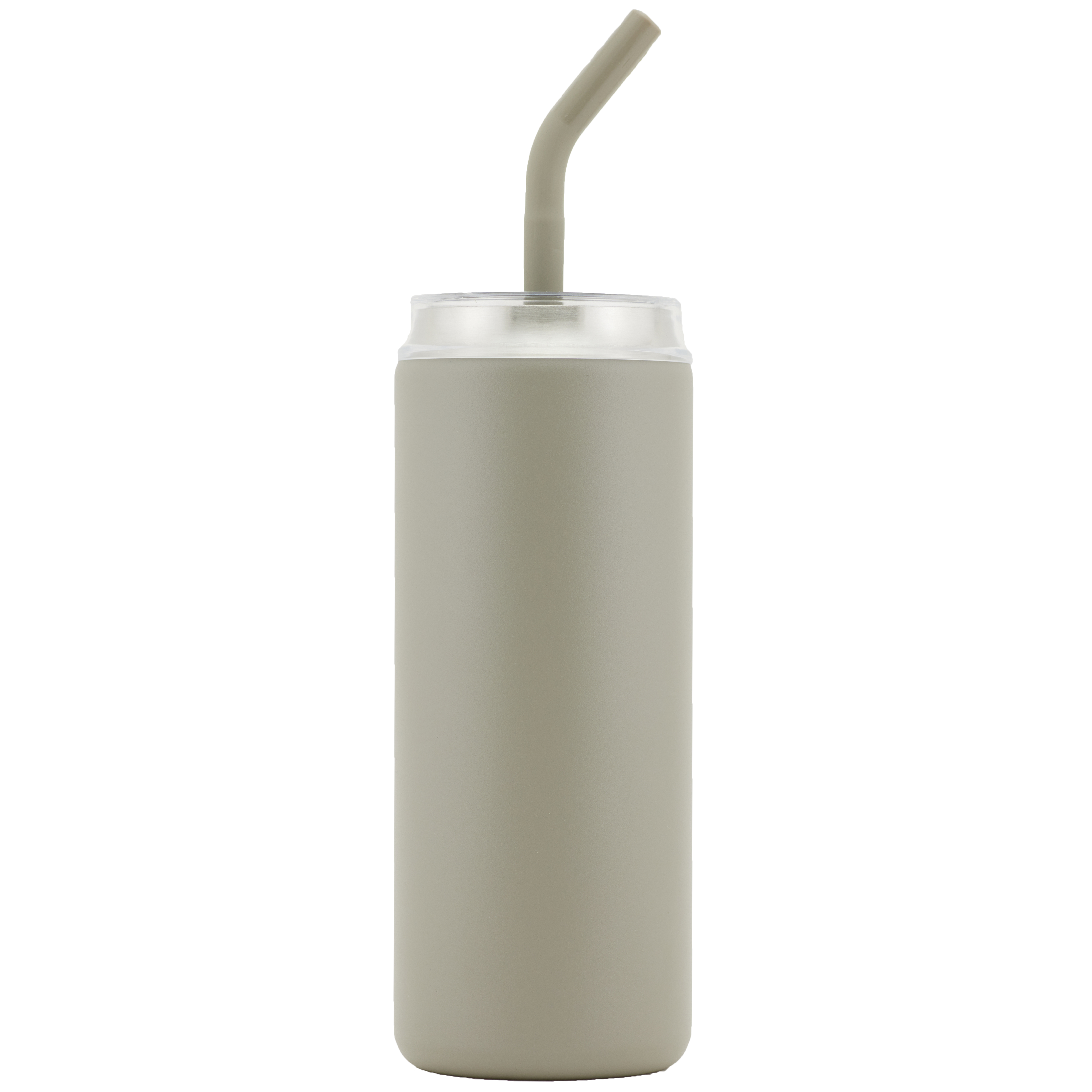 Newport 20oz Double Wall Stainless Steel Vacuum Insulated Tumbler with Straw (Grey)