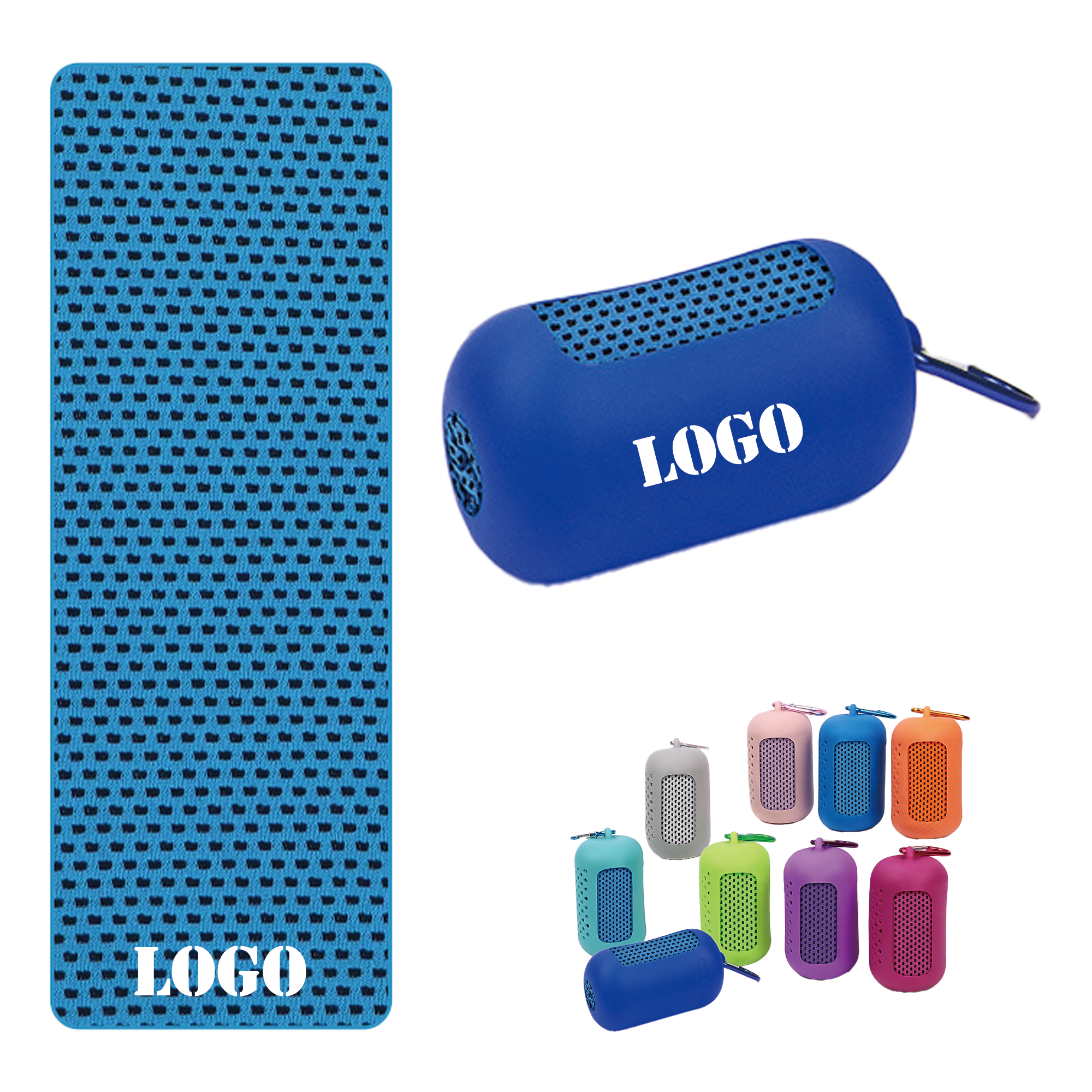 Quick Dry Cooling Towel With Silicone Case 2
