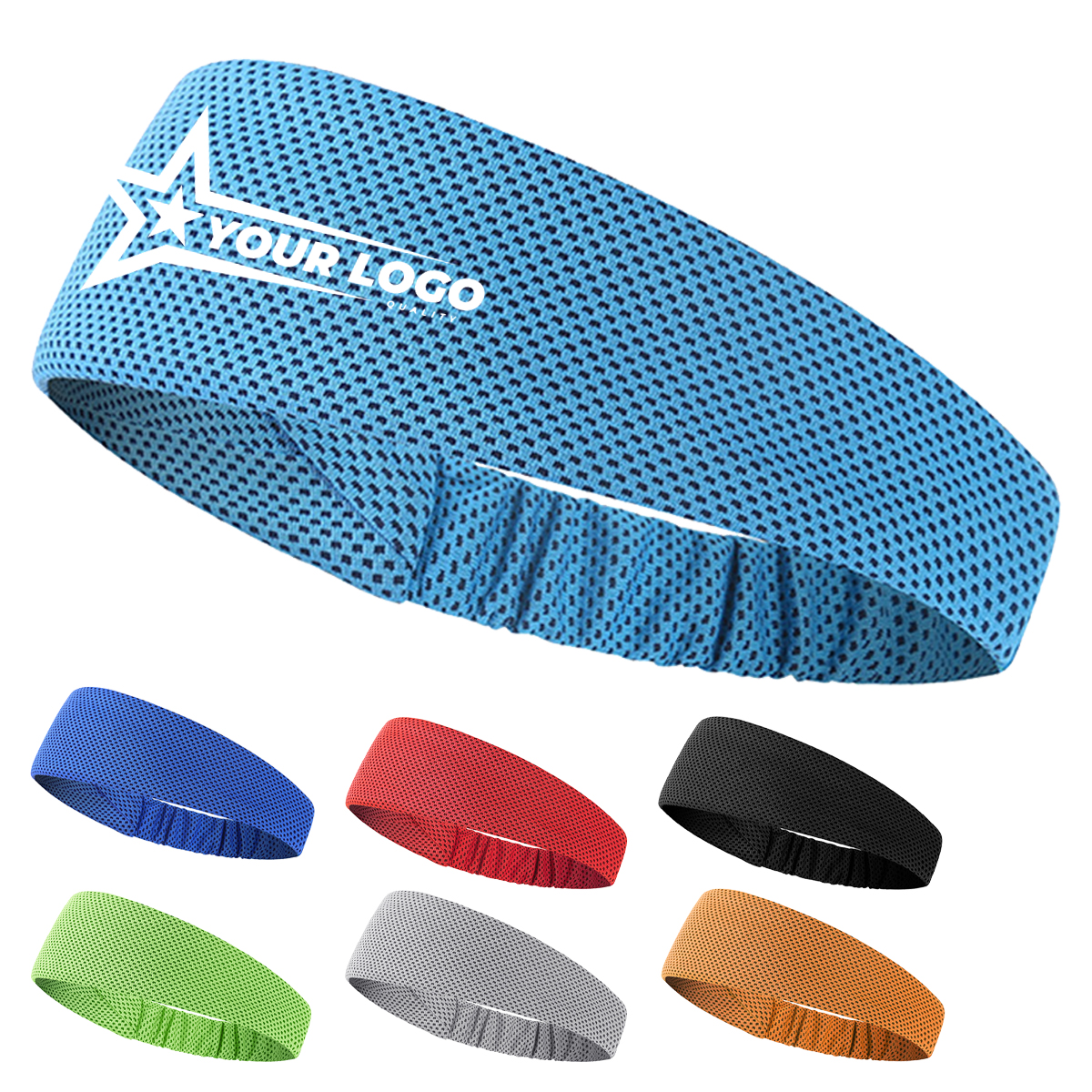Summer Fitness Cool Sports Headband Elastic 5