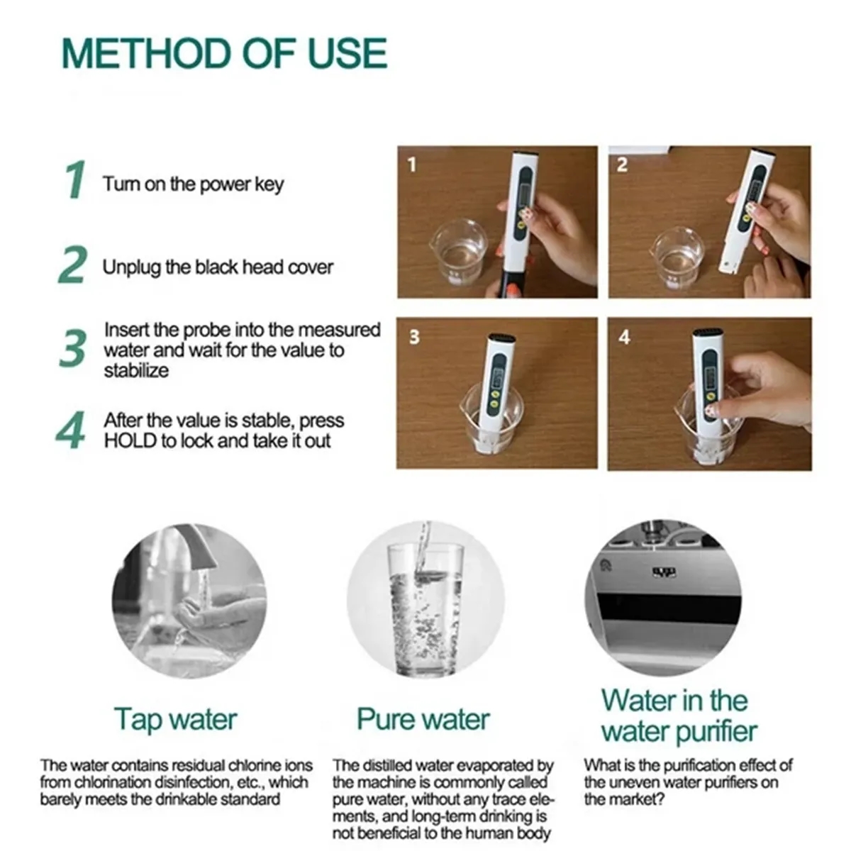 Electric TDS Meter PPM Tester Hydroponics Water Test Pen 4