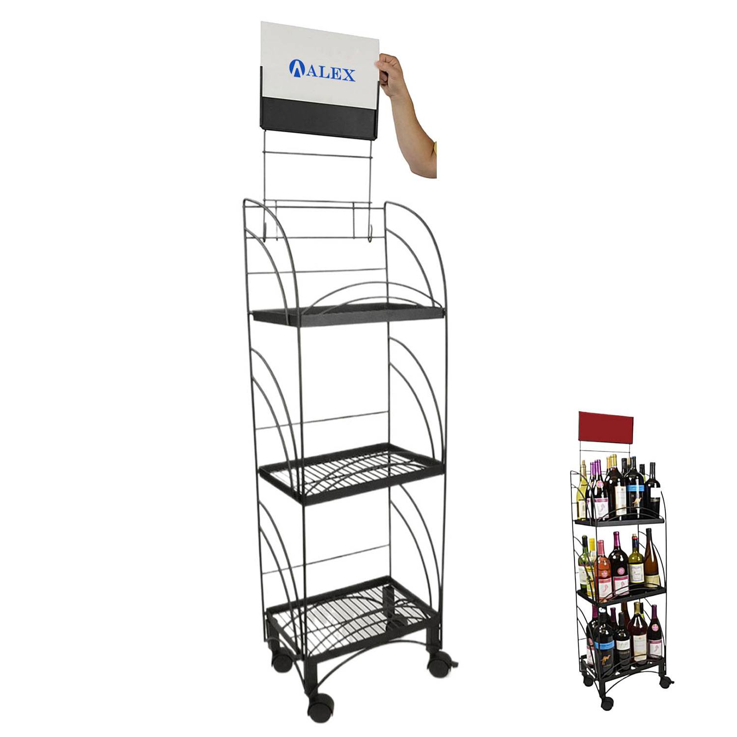 Five-Tier Metal Snack Display Rack 1