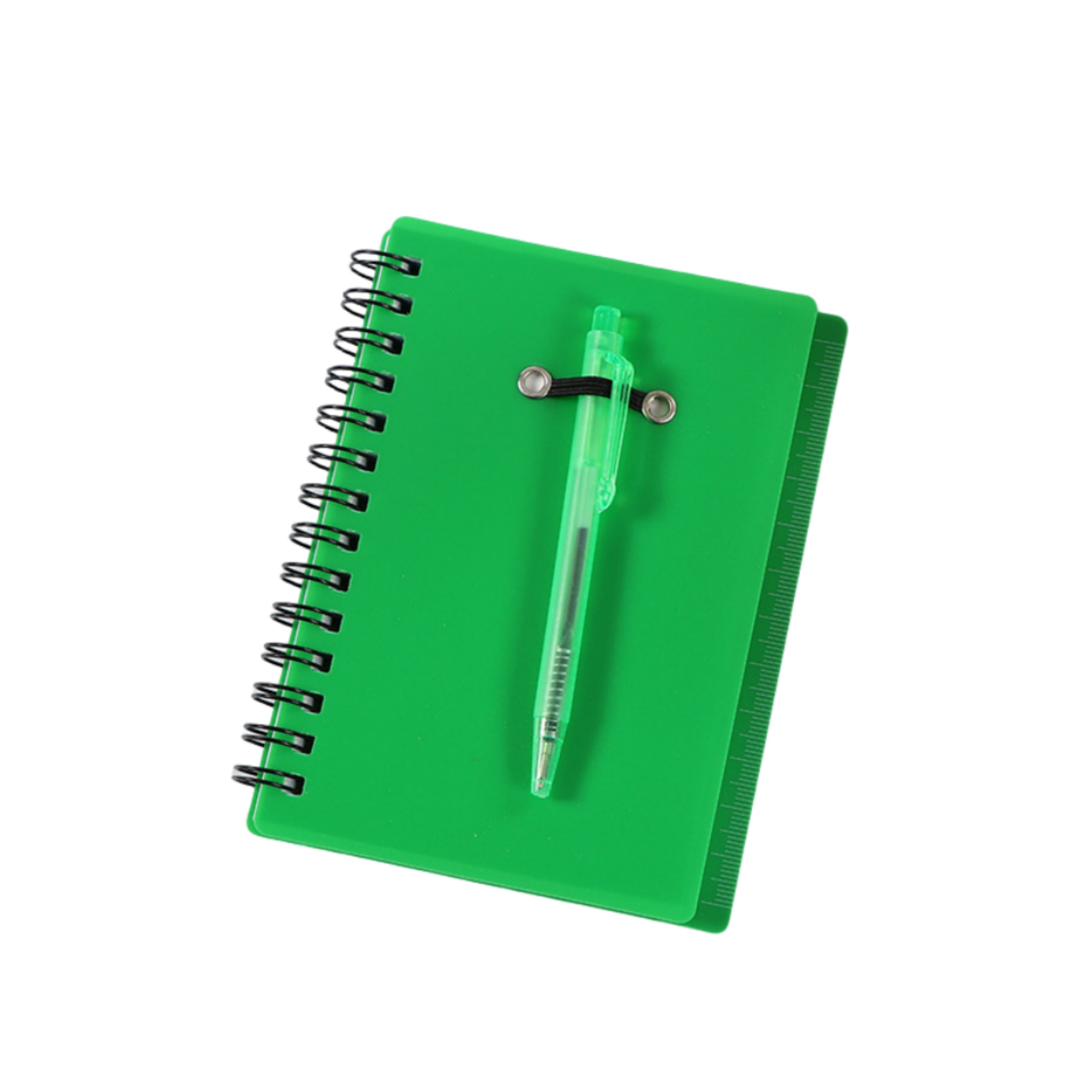Spiral Notebook with Pen in Holder and Sticky Notes 6