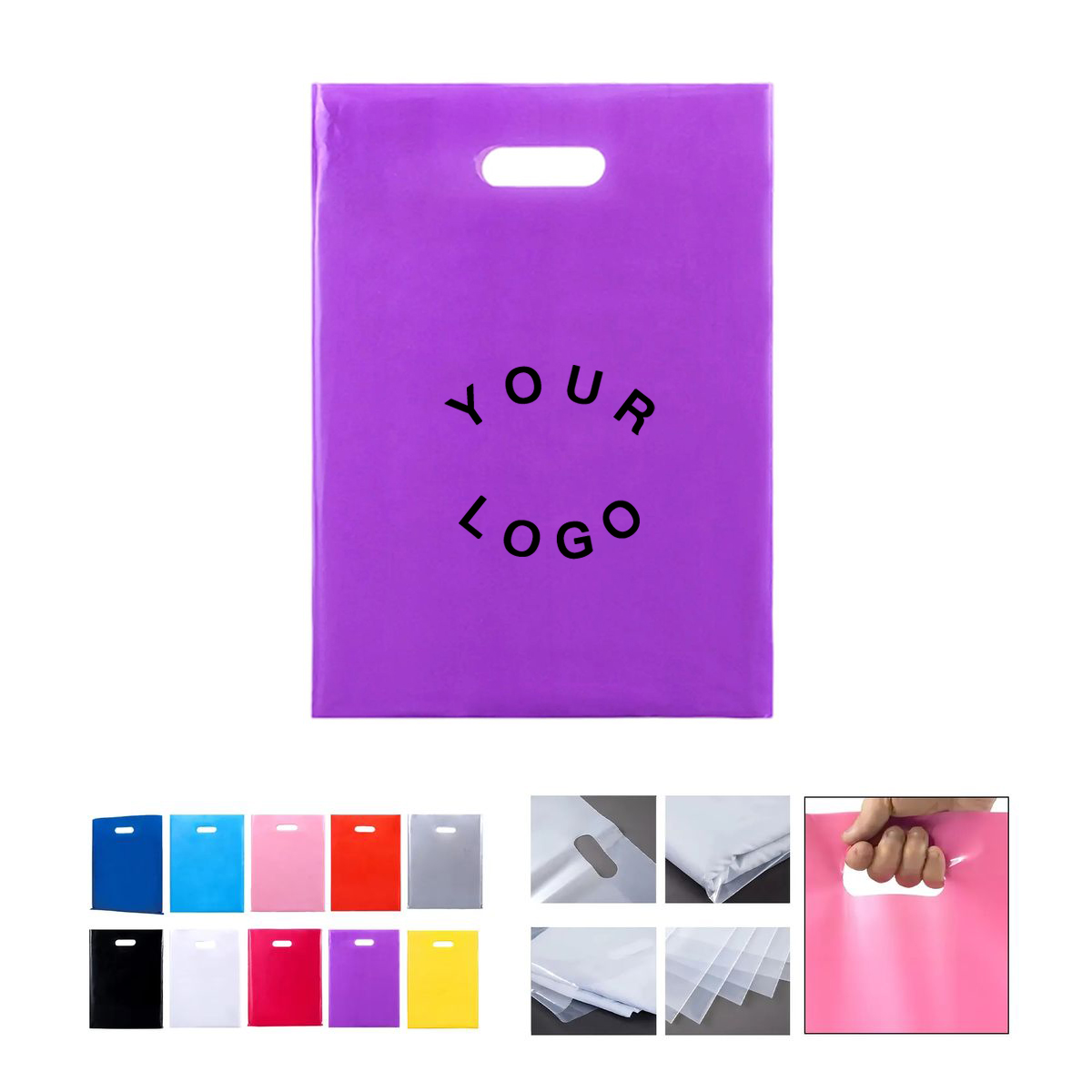 Lightweight Polyethylene Bag with Die Cut Handles 3
