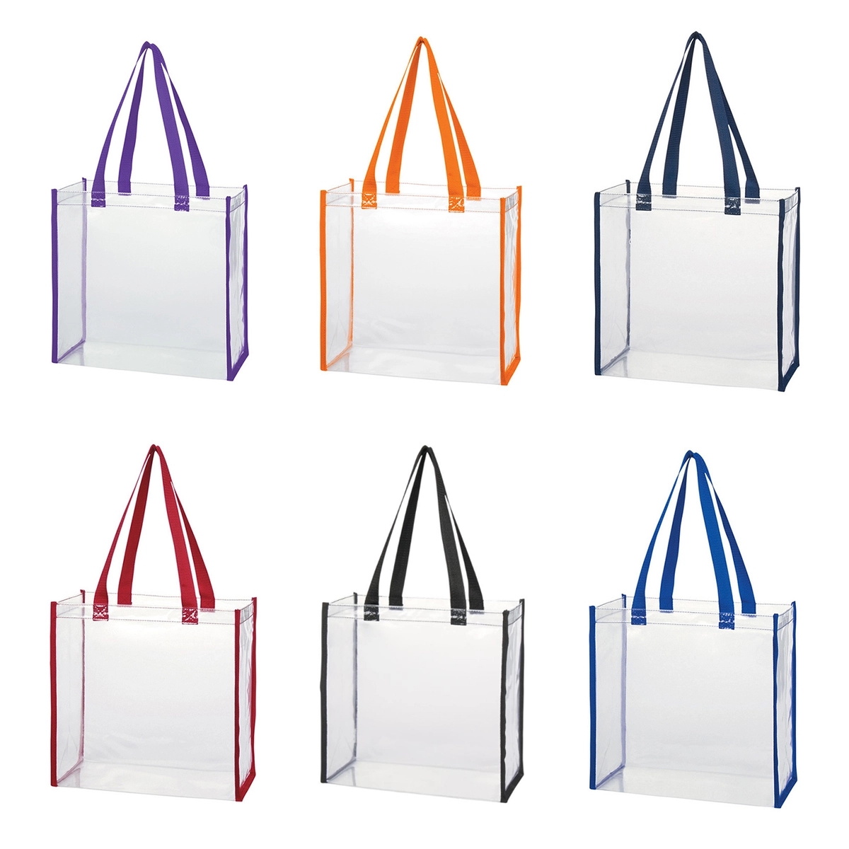 Clear PVC Stadium Tote Bag 2