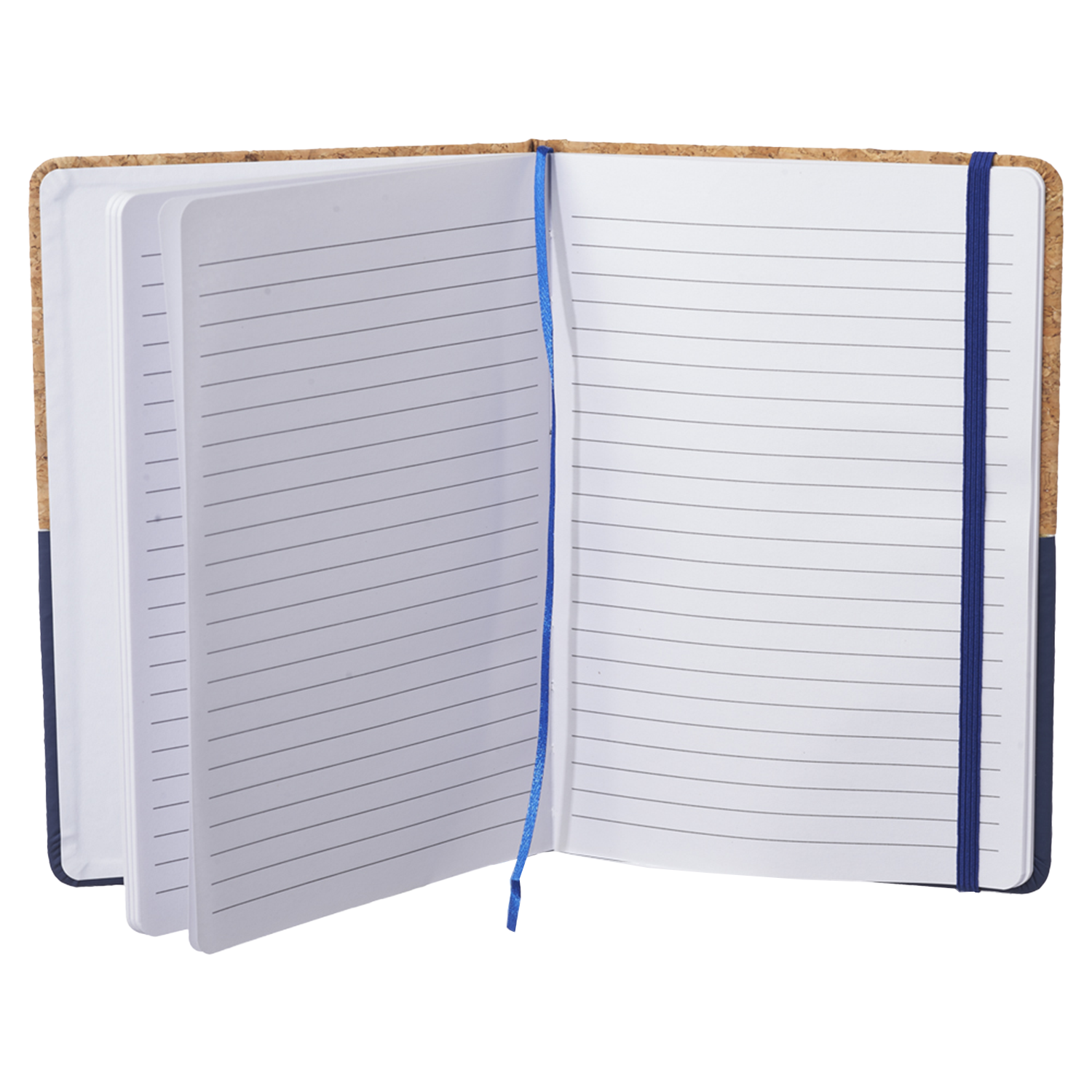 5.75" x 8.35" Greensburg Hard Cover Notebook w/ Cork Binding 3