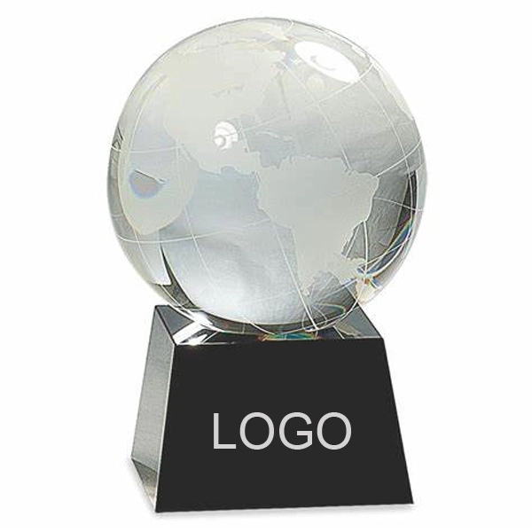 Crystal Globe Awards on Black Base 2
