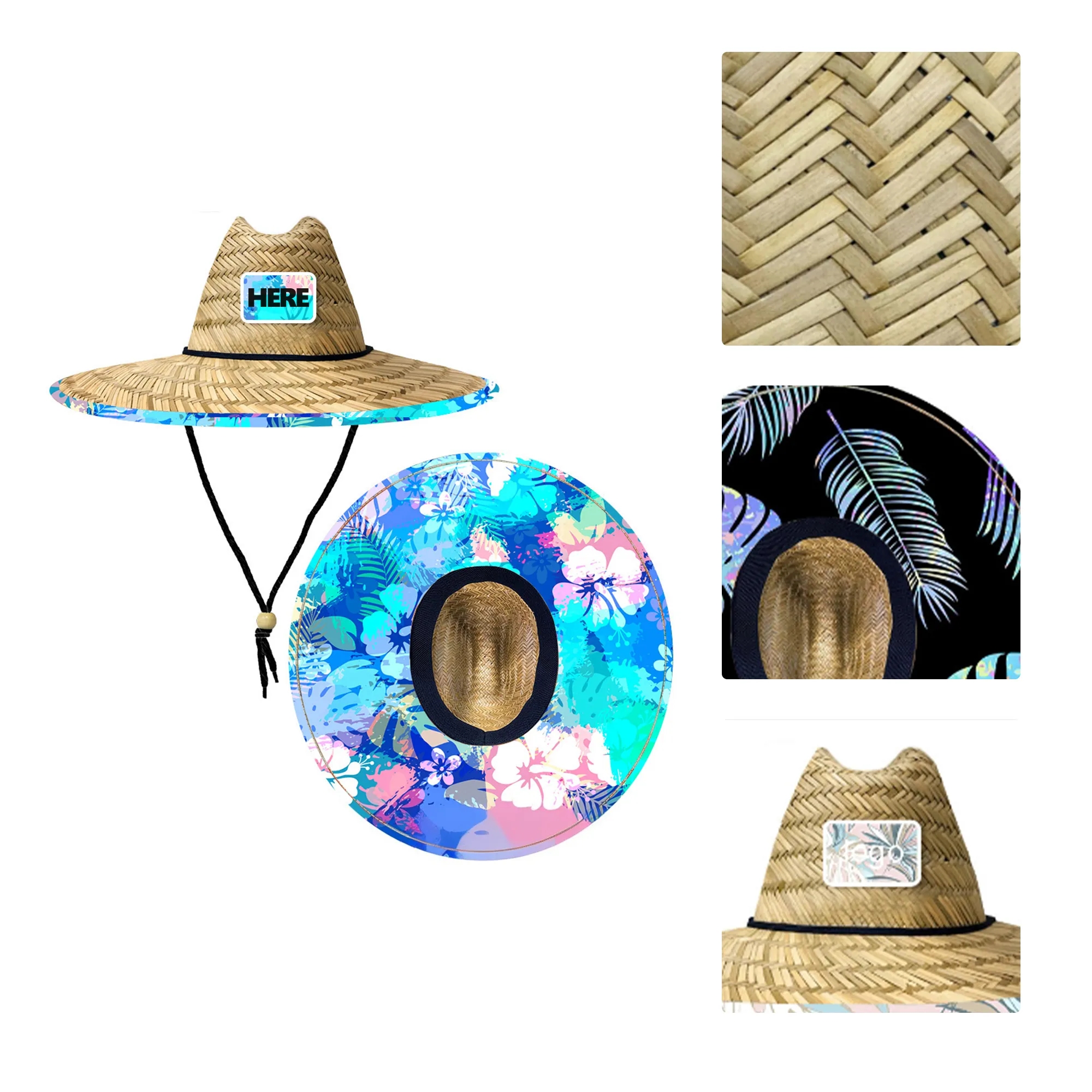 Sun Protection Straw Lifeguard Hat 4