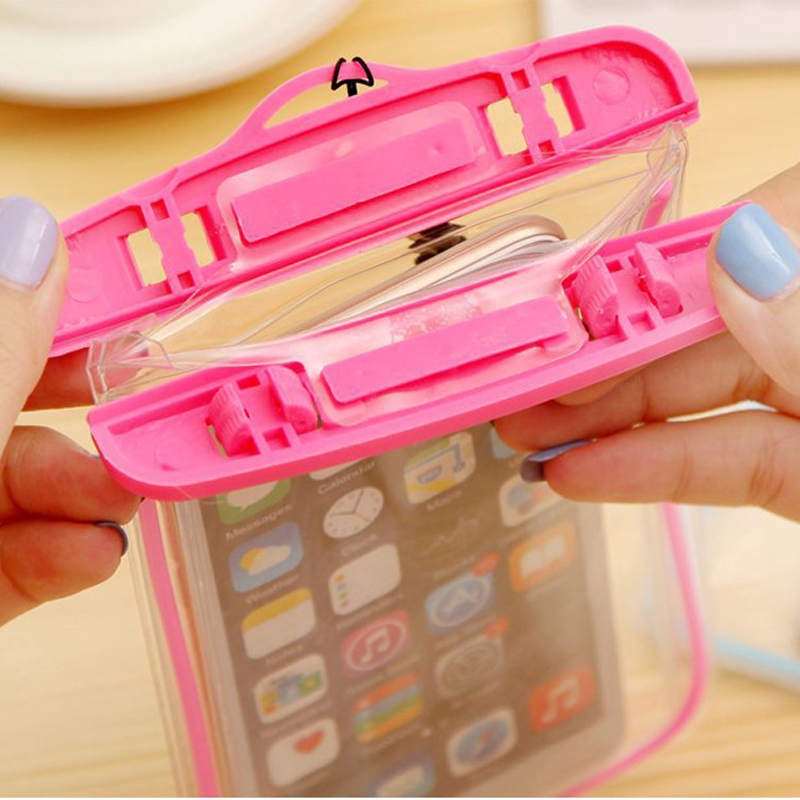 Fluorescent mobile phone waterproof bag 5