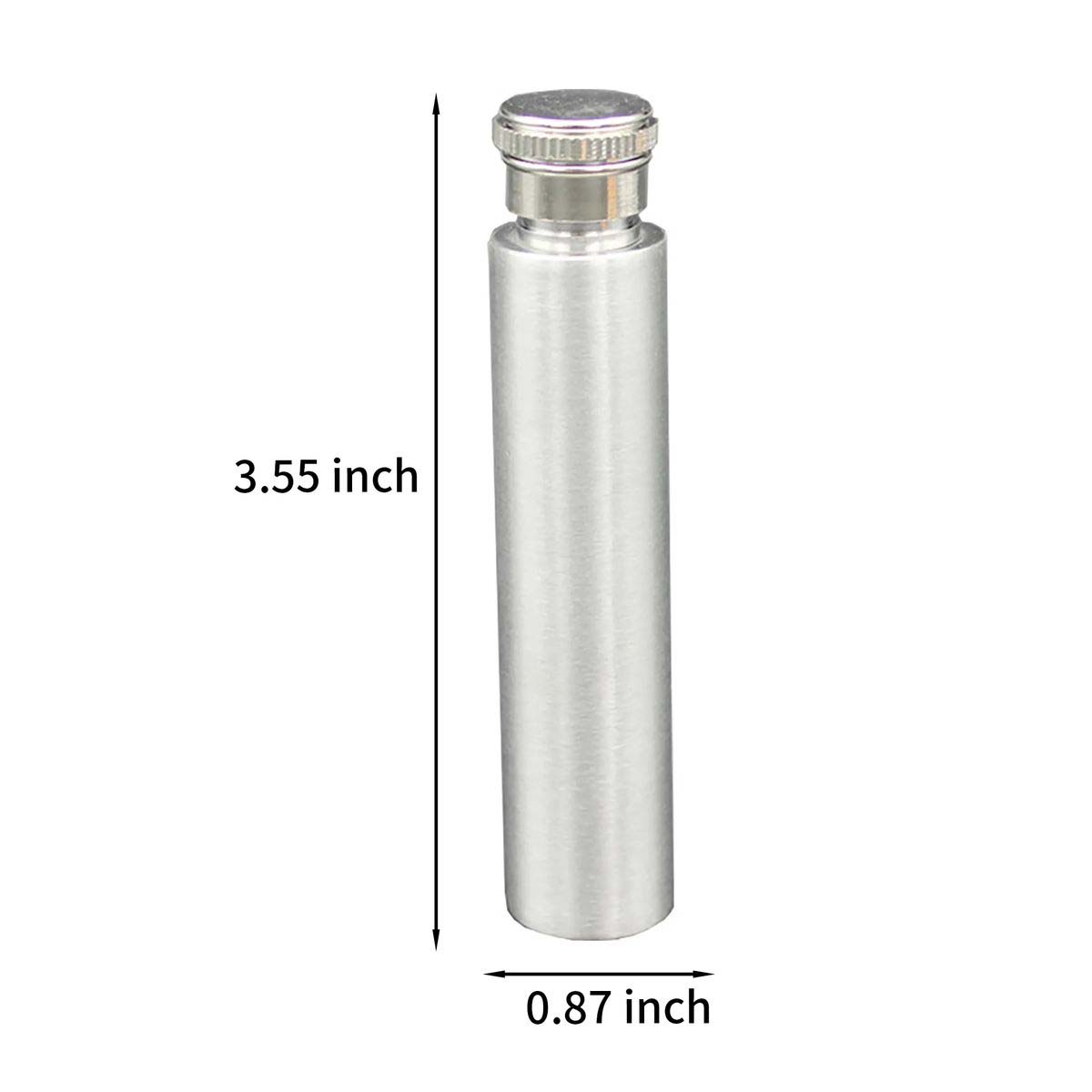 Compact Stainless Steel Cigar Style Flask 1