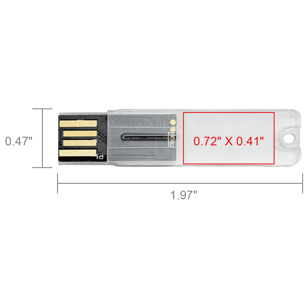 Big Rock Transparent USB Flash Drive 9