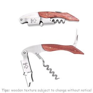 Wooden Wine Bottle Opener With Corkscrew And Box 23