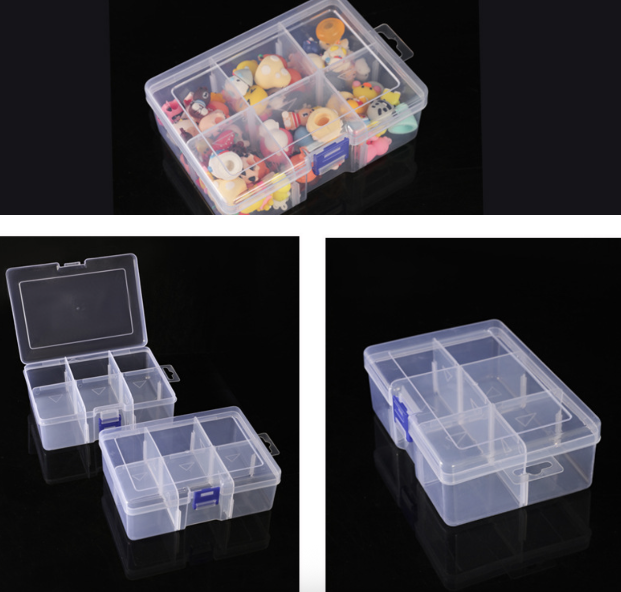 Clear visible plastic storage box 3