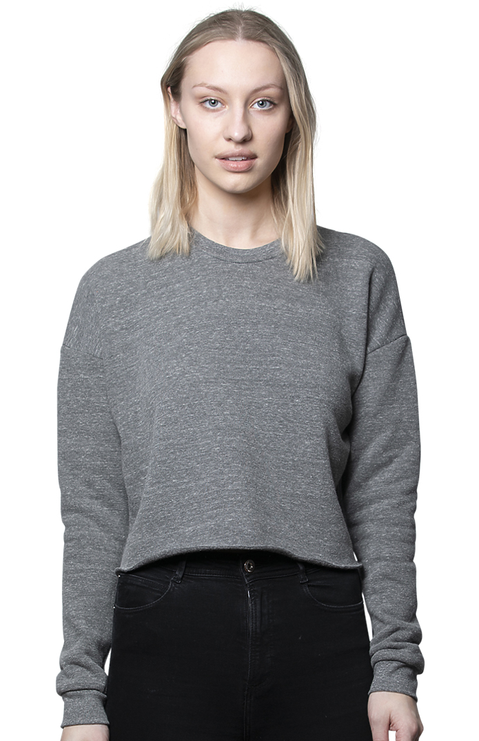 Women's eco Triblend Fleece Crop 4