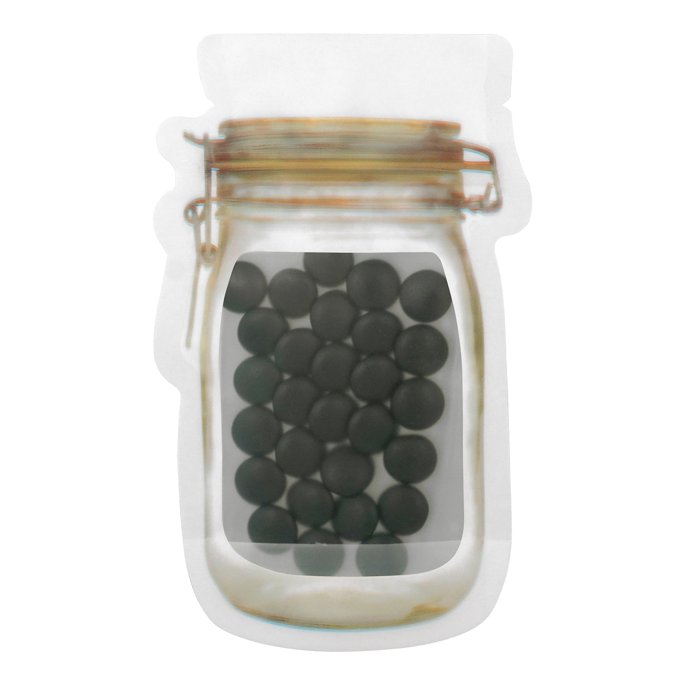 MASON JAR BAG OF PRINTED CANDY 1