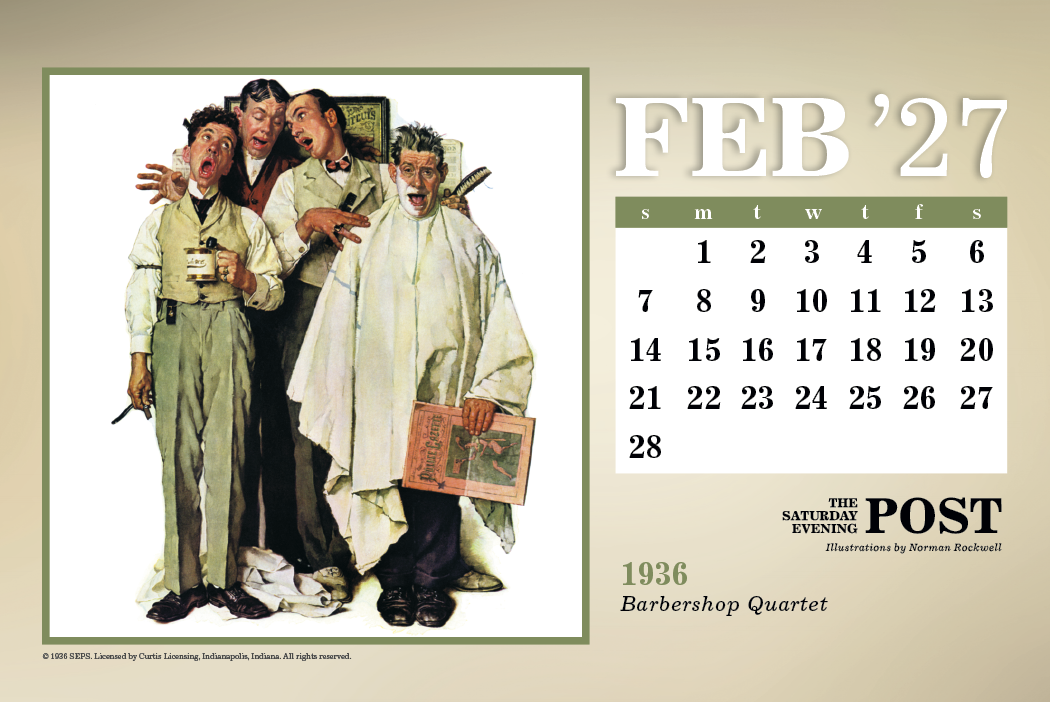 Triumph® Calendars The Saturday Evening Post Large Desk Calendar 53