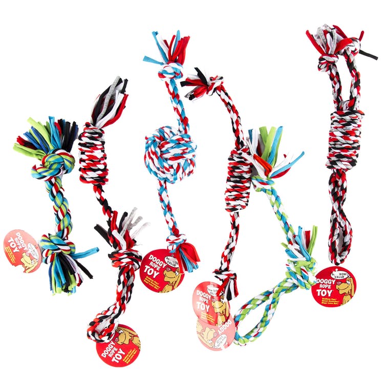 Dog Rope Chew Toys - 6 Assorted Styles 2