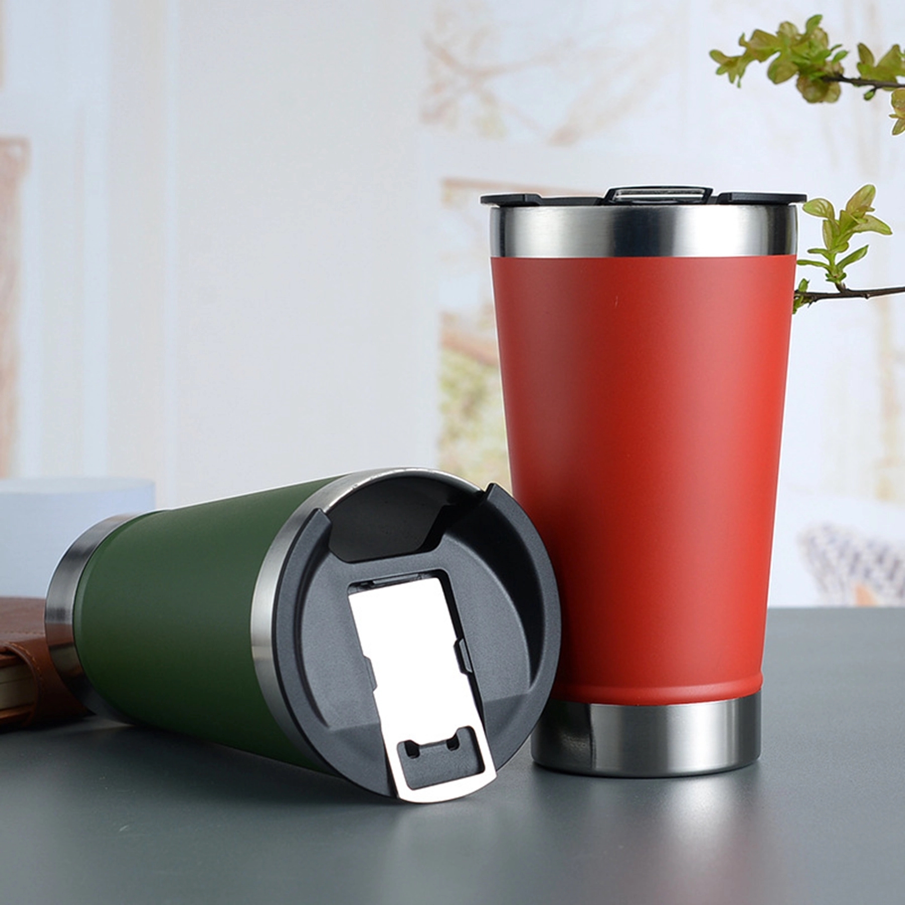 16 Oz. Stainless Steel Insulated Tumbler with Bottle Opener 19