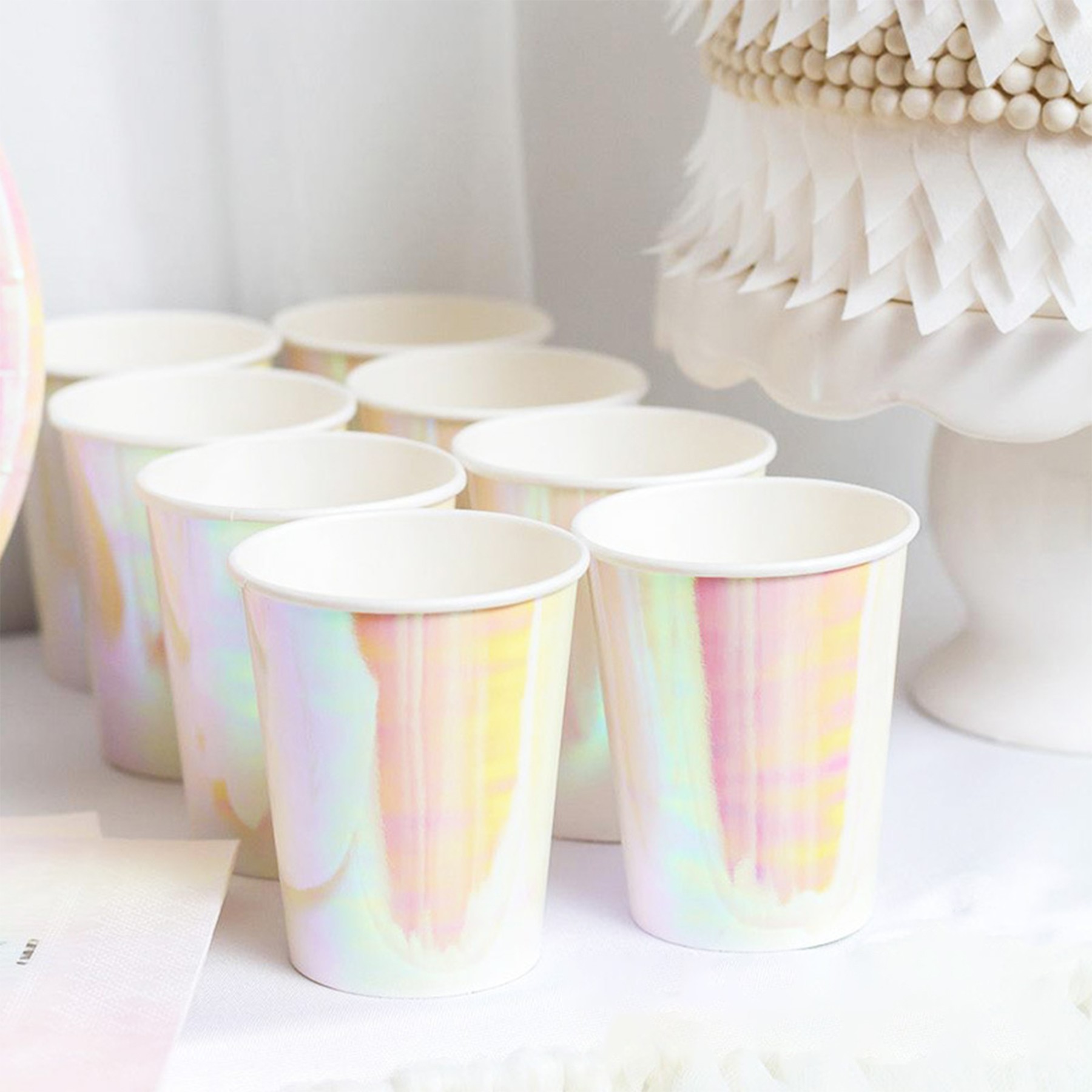Rainbow Film Disposable Plated Cup 2