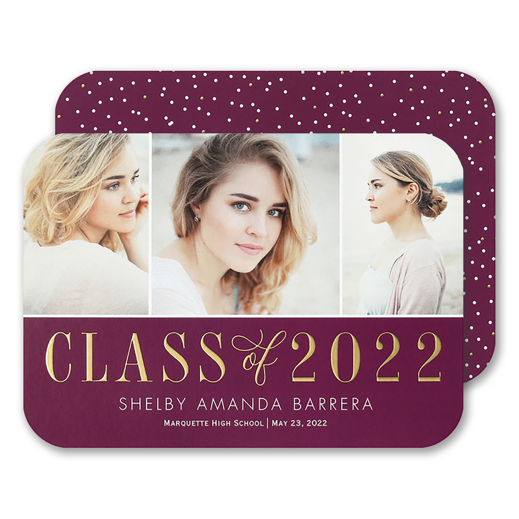 Graduation Snapshot Announcement Invitation 6
