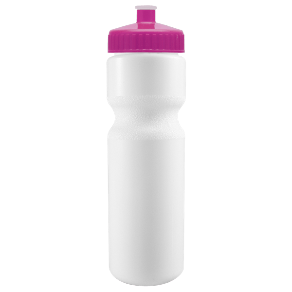 Cyclo-Cross 28oz Bike Bottle - White w/Push-Pull Lid 65