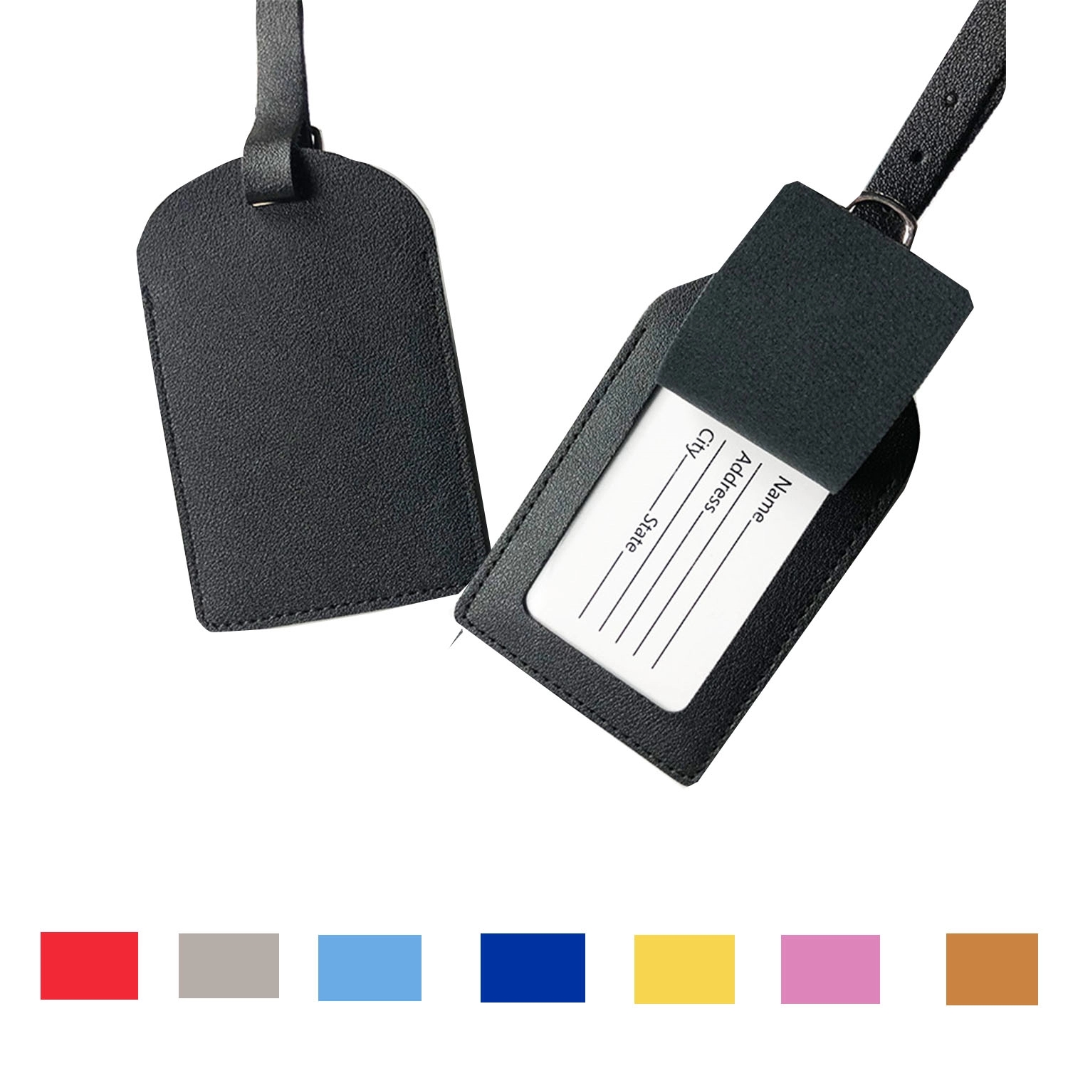 Leather Boarding Luggage Tag 3