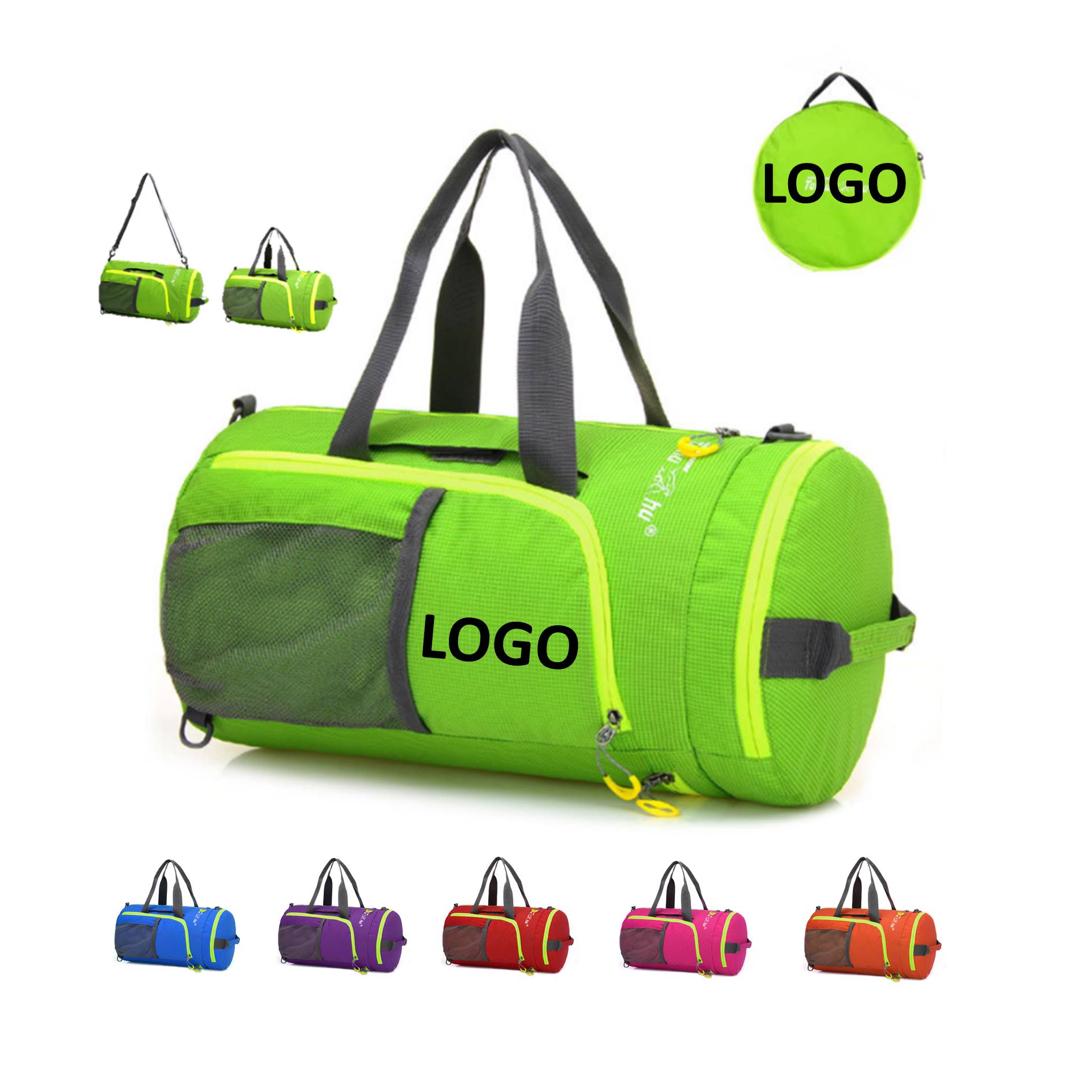 Portable Waterproof Fitness Backpack Folding Bag 2