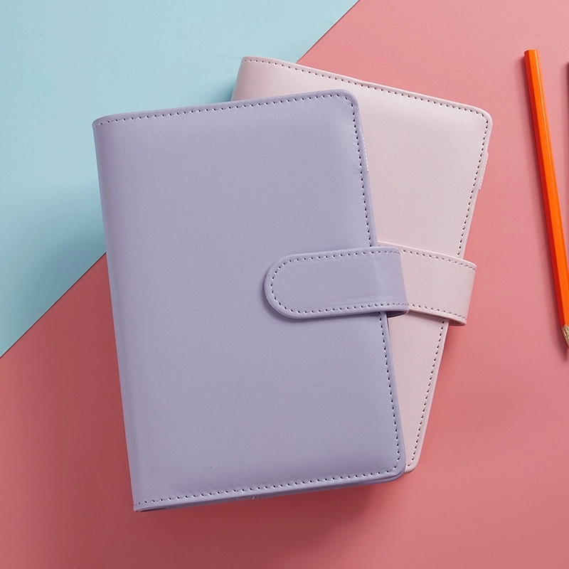 PU Leather A6 Business Travel Journal Diary Binder Notebook 13