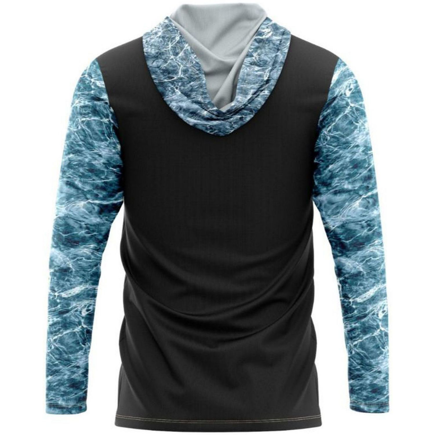 Mossy Oak® Men's 4.4 oz. Polyester Interlock Hooded T-Shirt, UPF 50+ 1