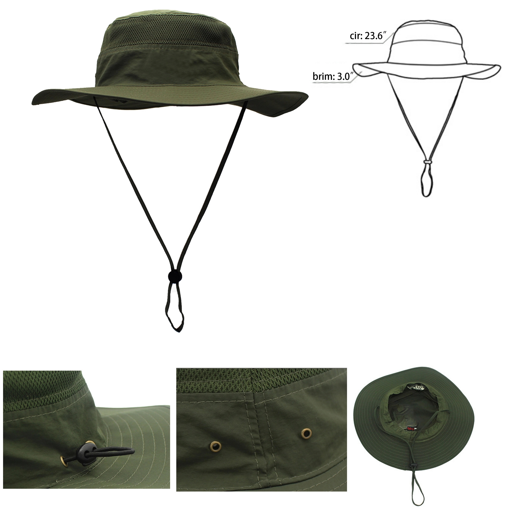 Wide Brim UV Protection Fishing Bucket Hat 12