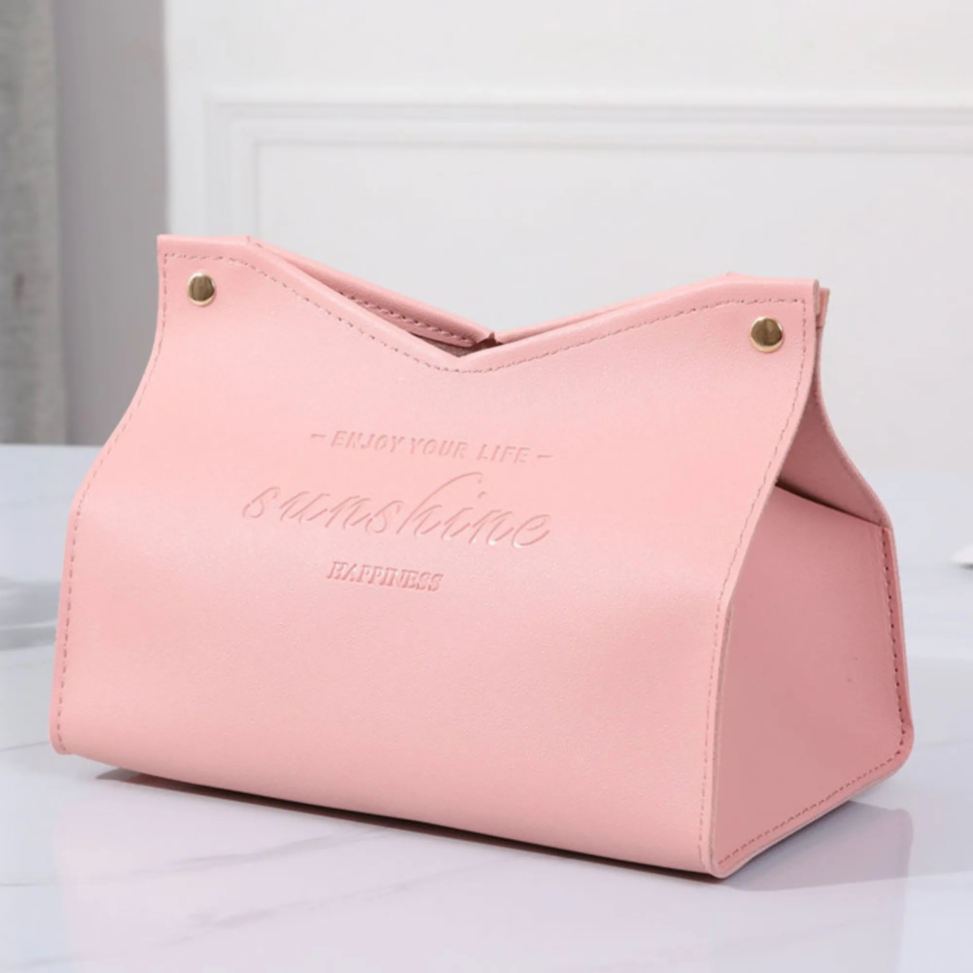 Leather tissue box 4