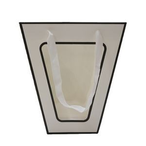 Trapezoid Paper Bag With Window 4