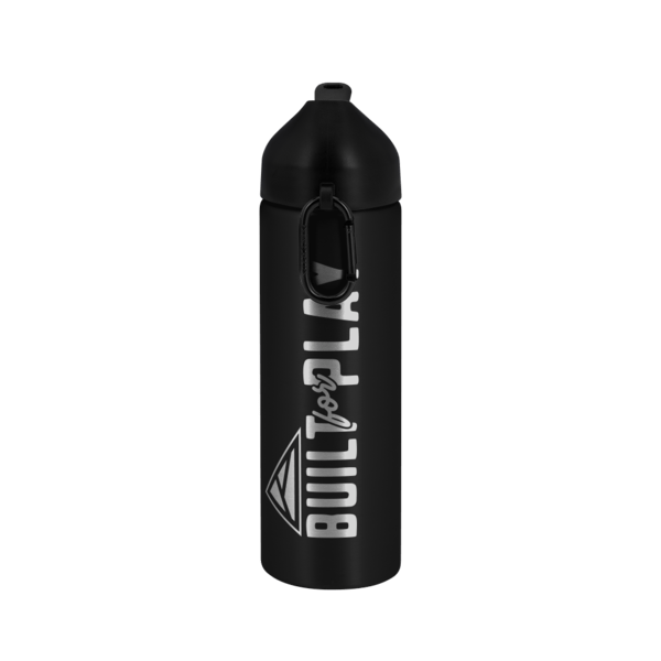 EasyFlow Recycled Aluminum Bottle w Straw Lid, custom water bottle with logo imprint 137