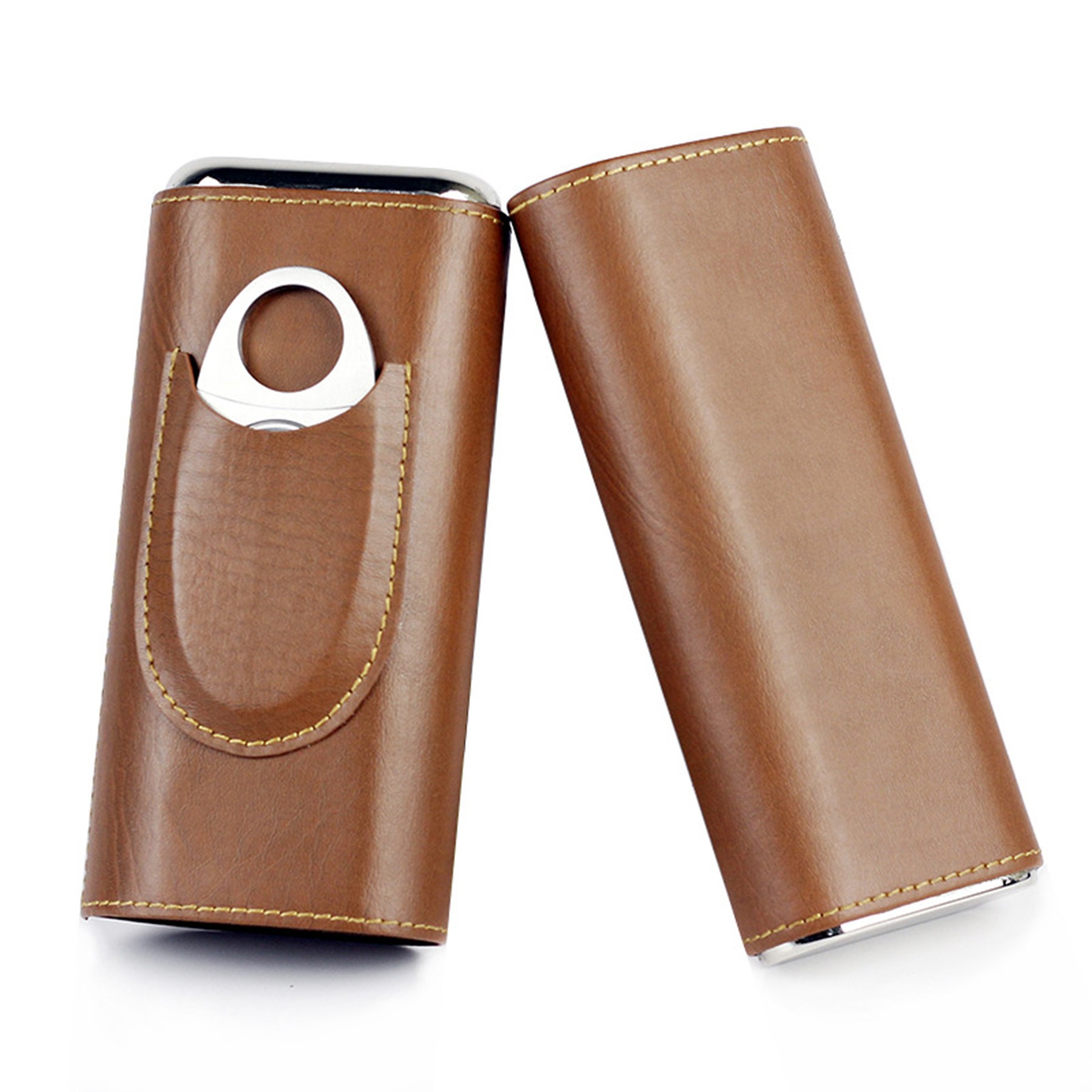 3- Finger Leather Cigar Case 2