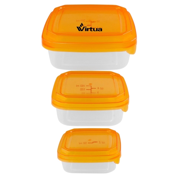 Square Portion Control Containers 12