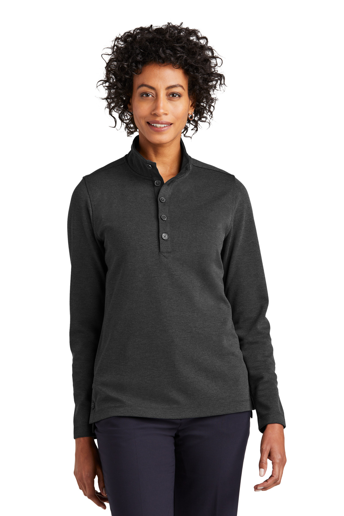 Brooks Brothers Women's Mid-Layer Stretch 1/2-Button BB18203 26