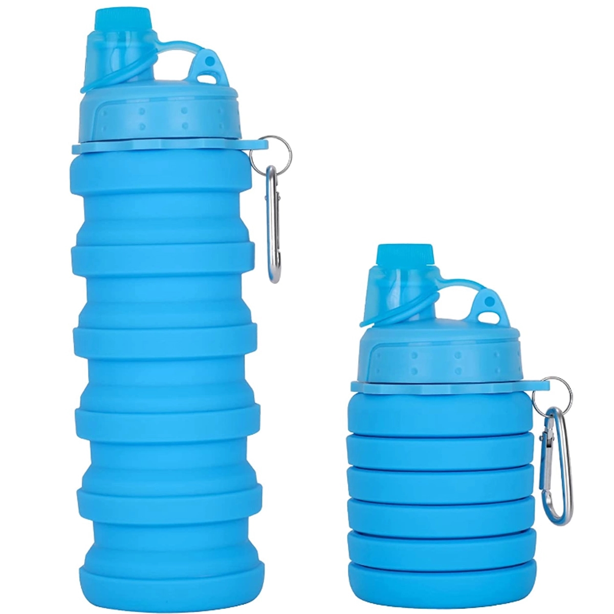 Custom Reusable Silicone Collapsible Sport Water Bottle 6