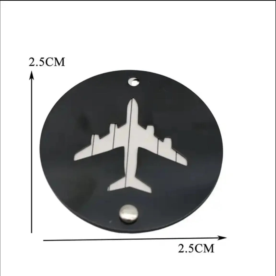 Aluminum luggage travel tags 3