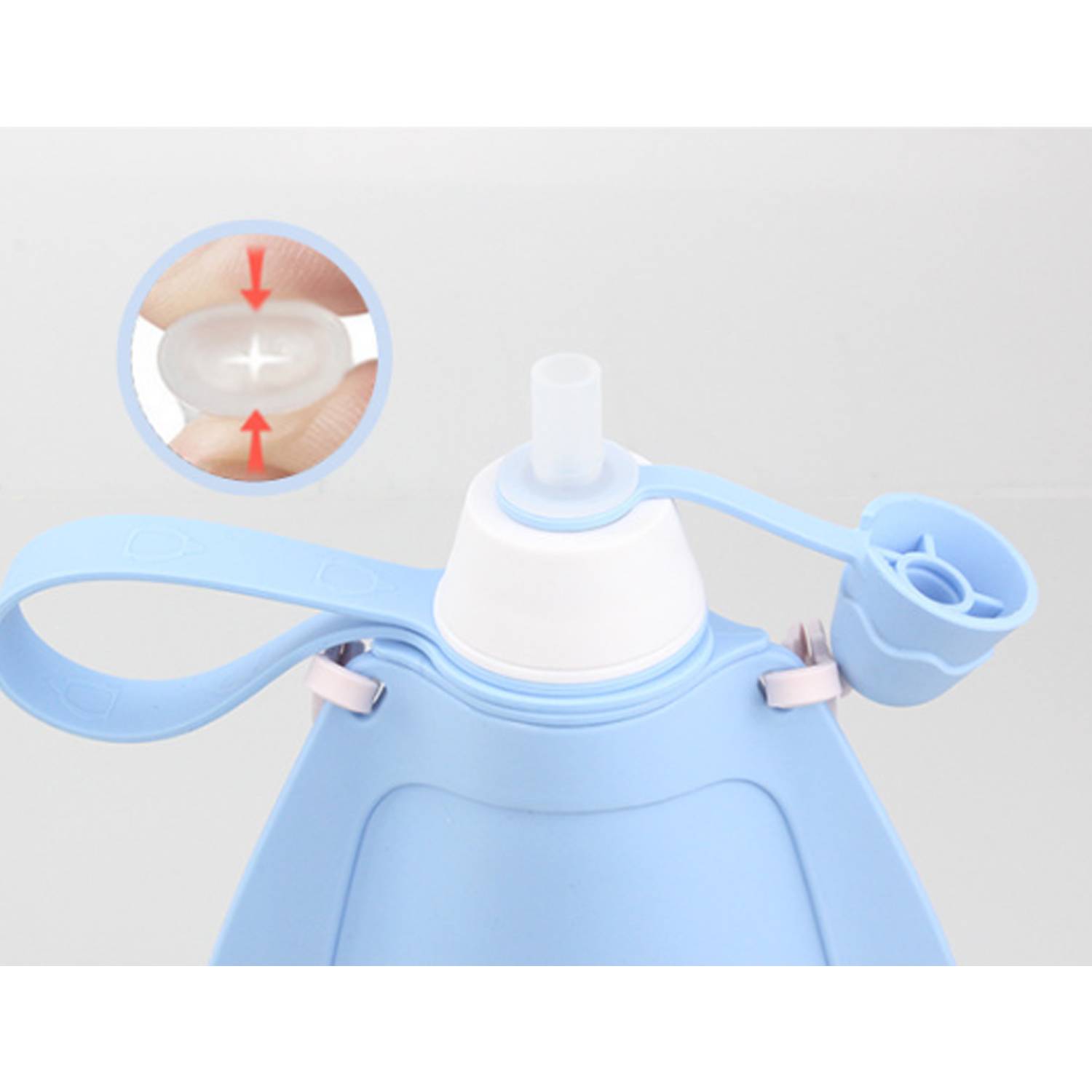 10-13.5Oz Silicone Flat Folding Bottle 2