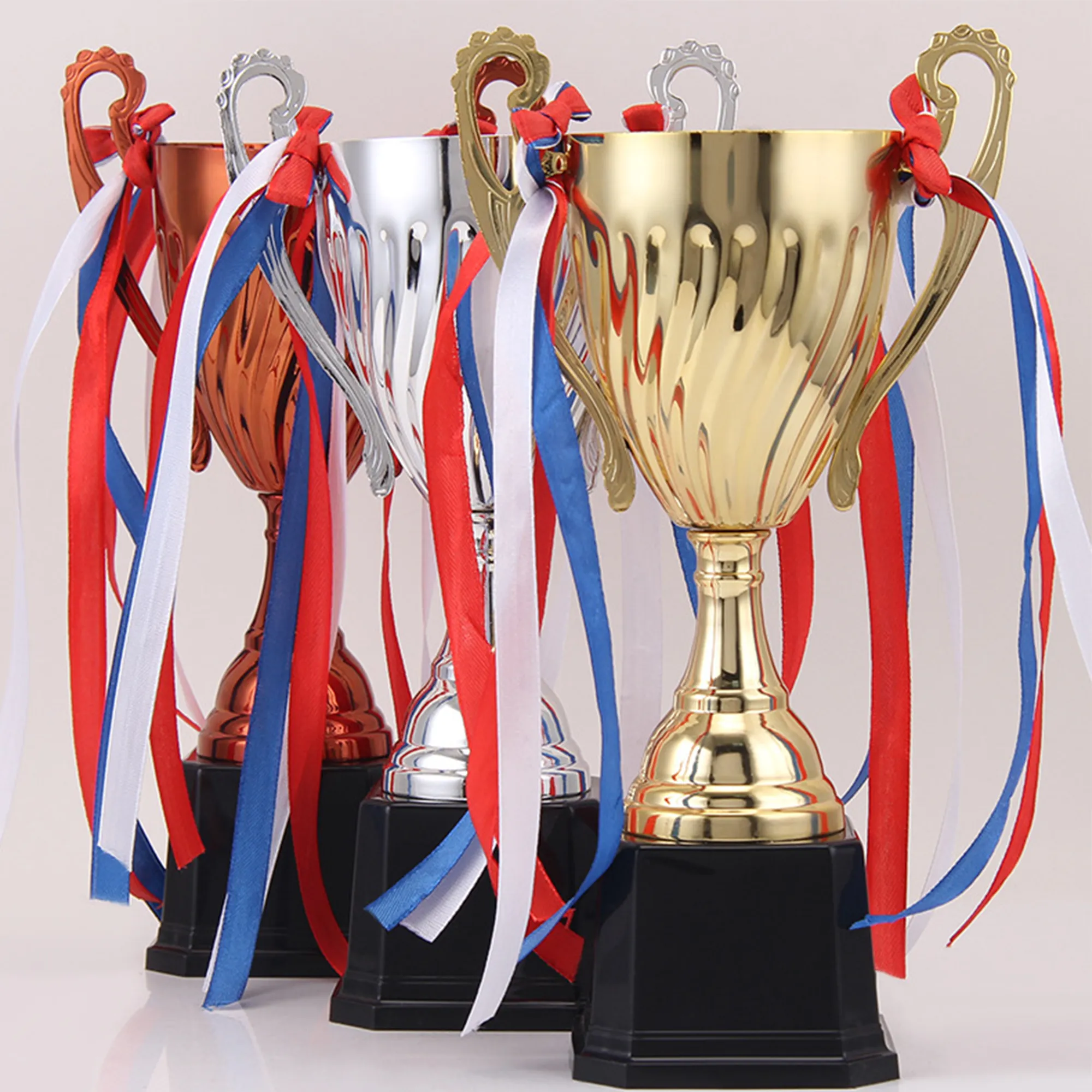 Metal Trophy Logo Customization For Competitions Business 2