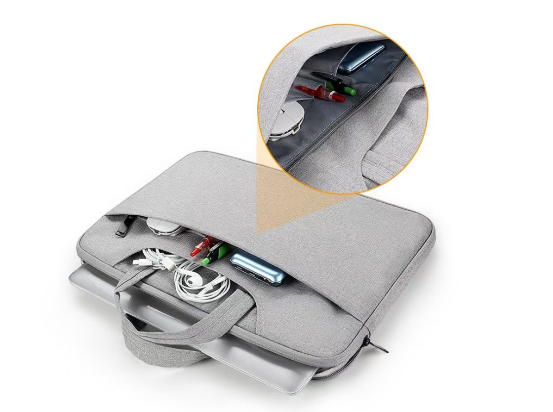 Laptop Case with Large Front Pocket and Compartments 1