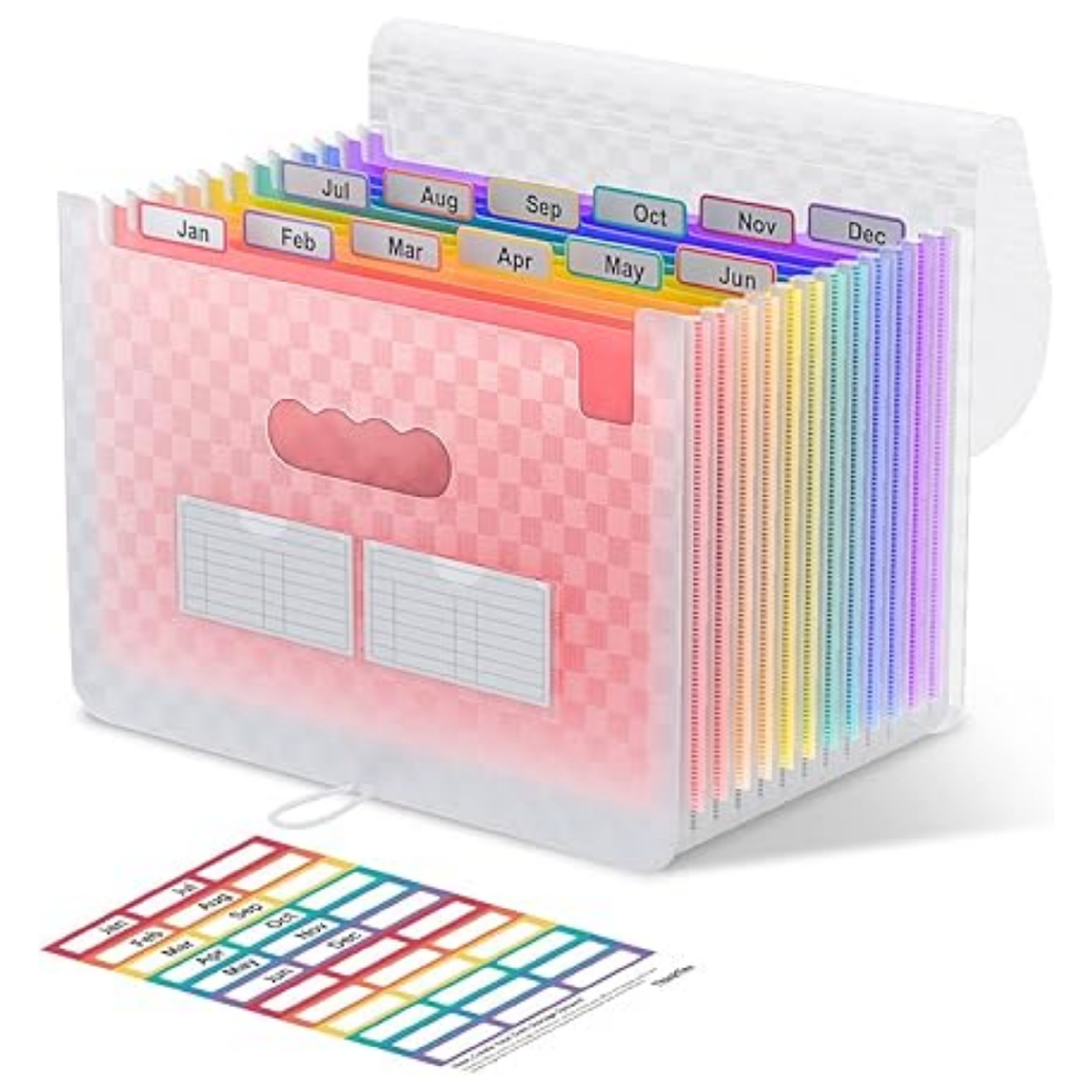 12 Pockets Accordian File Organizer 2